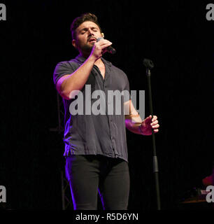 Sydney, NSW, Australia. 22nd Sep, 2018. The Voice Australia 2016 winner Alfie Arcuri seen performing at the Revesby Workers Club in Sydney Credit: Belinda Vel/SOPA Images/ZUMA Wire/Alamy Live News Stock Photo