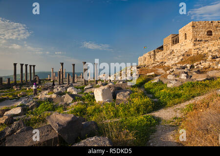 Jordan, Umm Qais-Gadara, ruins of ancient Jewish and Roman city Stock Photo