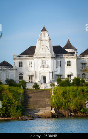 Tridant Castle, Port Antonio, Portland, Jamaica Stock Photo