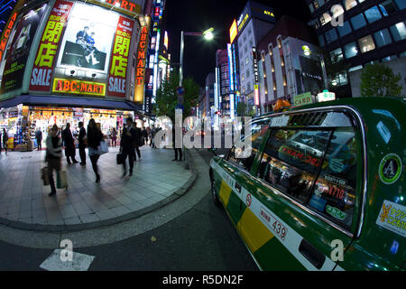 Taxi, Shinjuku, Tokyo, Japan Stock Photo