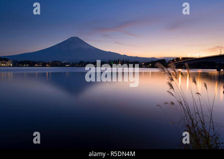 Japan, Honshu Island, Kawaguchi Ko Lake, Mt. Fuji Stock Photo
