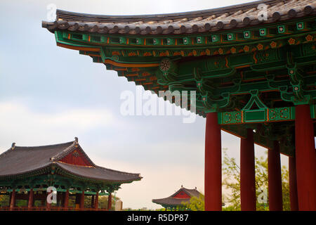Korea, Gyeongsangbuk-do, Gyeongju, Anapji Pond Stock Photo