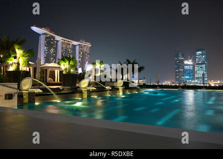 Swimming pool, Mandarin Oriental Hotel, Singapore Stock Photo