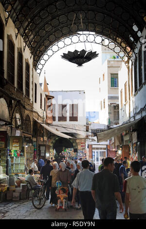 Syria, Damascus, Old, Town, Souq al-Hamidiyya, Spice and Jewellery Souk Stock Photo