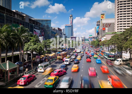 Traffic congestion in Central Bangkok, Thailand Stock Photo