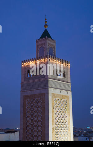 Tunisia, Tunis, Medina, Zaytouna-Great Mosque Stock Photo