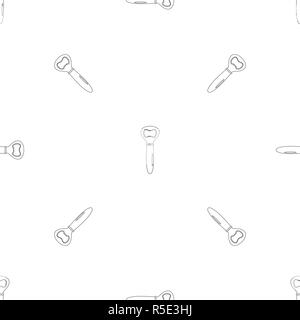Bottle opener pattern seamless vector repeat geometric for any web design Stock Vector