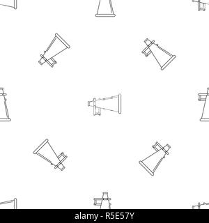 Megaphone pattern seamless vector repeat geometric for any web design Stock Vector