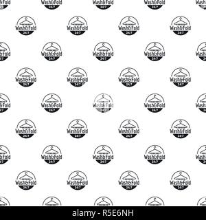 Wash and fold laundry pattern seamless vector repeat geometric for any web design Stock Vector