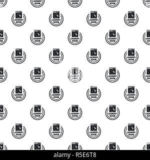 Wash machine laundry room pattern seamless vector repeat geometric for any web design Stock Vector