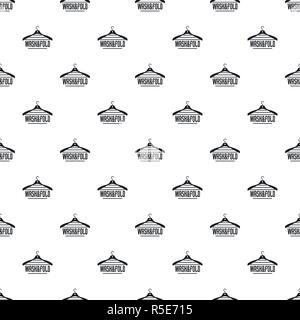 Laundry wash and fold hanger pattern seamless vector repeat geometric for any web design Stock Vector