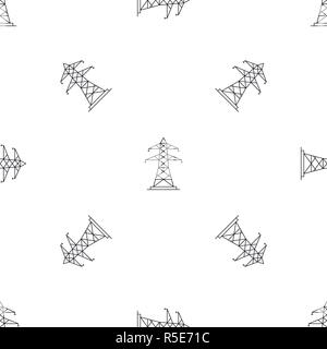 Energy pole pattern seamless vector repeat geometric for any web design Stock Vector