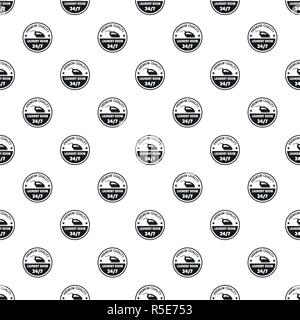 Laundry room 24 hours pattern seamless vector repeat geometric for any web design Stock Vector