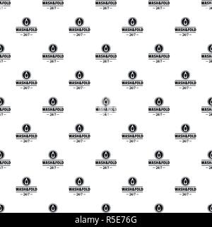 Laundry wash and fold pattern seamless vector repeat geometric for any web design Stock Vector