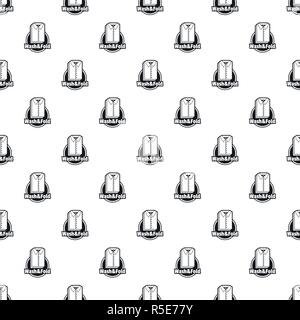 Laundry shirt wash and fold pattern seamless vector repeat geometric for any web design Stock Vector