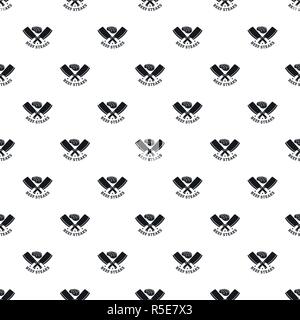 Beef bbq steaks pattern seamless vector repeat geometric for any web design Stock Vector