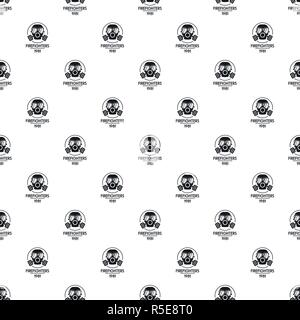 Firefighters pattern seamless vector repeat geometric for any web design Stock Vector