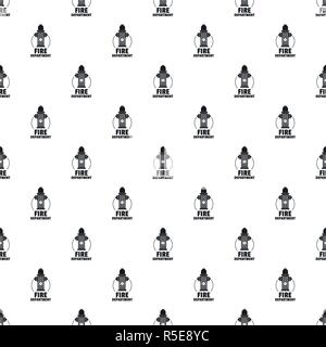 Fire department pattern seamless vector repeat geometric for any web design Stock Vector