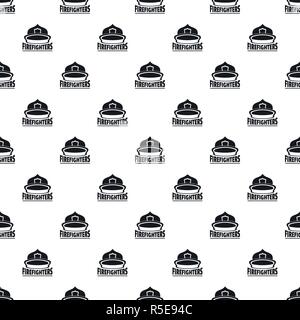 Firefighters helmet pattern seamless vector repeat geometric for any web design Stock Vector
