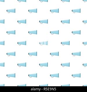 Small megaphone pattern seamless vector repeat for any web design Stock Vector