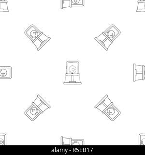 Bowling ball pattern seamless vector repeat geometric for any web design Stock Vector
