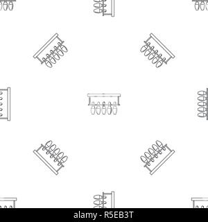 Bowling pins ready pattern seamless vector repeat geometric for any web design Stock Vector