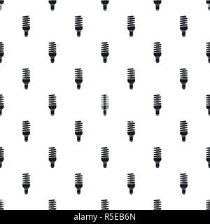 Bulb energy saving pattern seamless vector repeat geometric for any web design Stock Vector