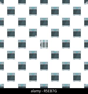 Domestic gas oven pattern seamless vector repeat for any web design Stock Vector