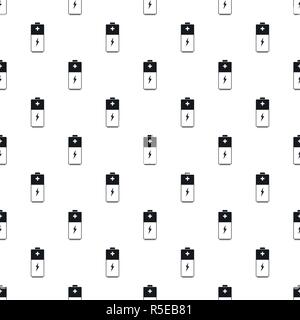 Battery pattern seamless vector repeat geometric for any web design Stock Vector