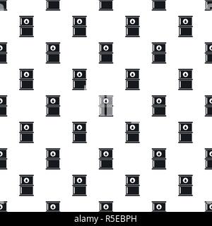 Oil petrol barrel pattern seamless vector repeat geometric for any web design Stock Vector
