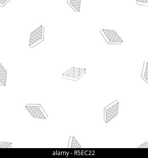 Sleep mattress pattern seamless vector repeat geometric for any web design Stock Vector