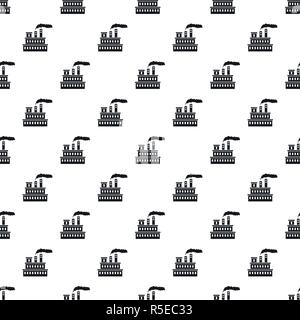 Eco factory pattern seamless vector repeat geometric for any web design Stock Vector