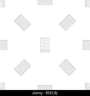 Orthopedic mattress pattern seamless vector repeat geometric for any web design Stock Vector