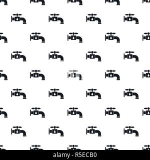 Save water tap pattern seamless vector repeat geometric for any web design Stock Vector