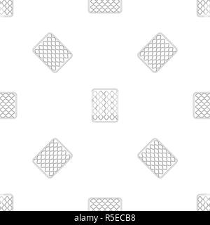 Cotton mattress pattern seamless vector repeat geometric for any web design Stock Vector