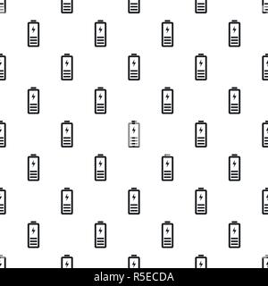 Half battery energy pattern seamless vector repeat geometric for any web design Stock Vector