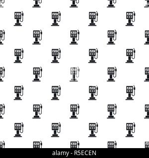 Fuel pump station pattern seamless vector repeat geometric for any web design Stock Vector