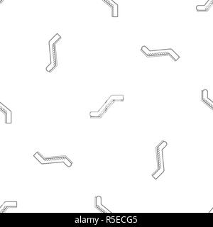 Glass escalator pattern seamless vector repeat geometric for any web design Stock Vector