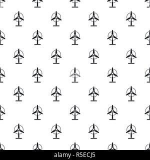 Wind energy plant pattern seamless vector repeat geometric for any web design Stock Vector