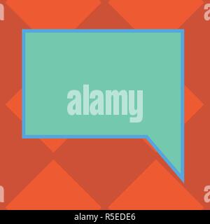Design business Empty template isolated Minimalist graphic layout template for advertising . Blank Rectangular Color Speech Bubble with Border Vector  Stock Vector