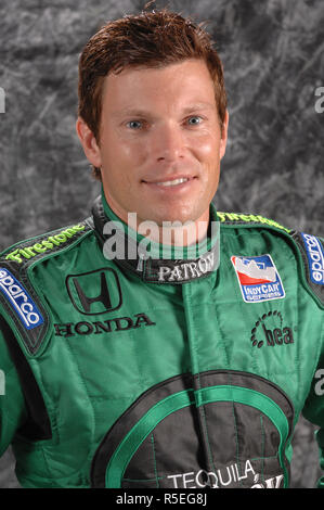 Scott Sharp participates in the Indy Racing League media day at Homestead-Miami Speedway in Homestead, Florida on February 20, 2007. Stock Photo