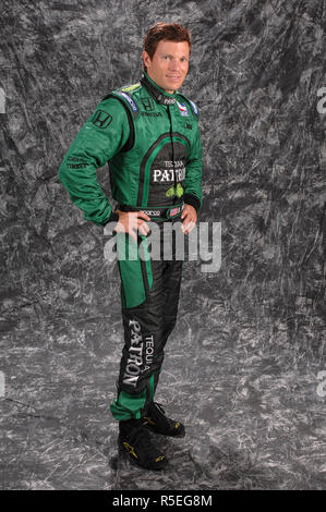 Scott Sharp participates in the Indy Racing League media day at Homestead-Miami Speedway in Homestead, Florida on February 20, 2007. Stock Photo