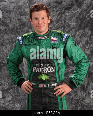 Scott Sharp participates in the Indy Racing League media day at Homestead-Miami Speedway in Homestead, Florida on February 20, 2007. Stock Photo