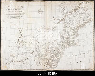 Map of New London in Connecticut Stock Photo - Alamy