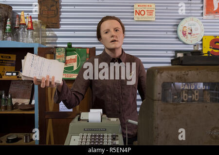 A great, realistic wax figure at the Hood-Penn museum in Westonia, Australia. The wax figure helps tell the story of the town. Stock Photo