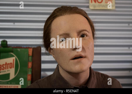 A great, realistic wax figure at the Hood-Penn museum in Westonia, Australia. The wax figure helps tell the story of the town. Stock Photo