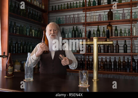 A great, realistic wax figure at the Hood-Penn museum in Westonia, Australia. The wax figure helps tell the story of the town. Stock Photo