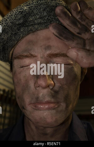 A great, realistic wax figure at the Hood-Penn museum in Westonia, Australia. The wax figure helps tell the story of the town. Stock Photo