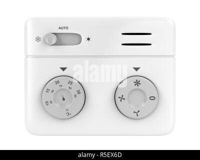 Thermostat isolated on white Stock Photo