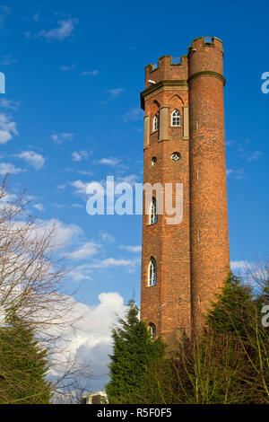 England, Birmingham, Edgbaston, Perrett's Folly -  built in 1758  One of the 2 towers - said to have been the inspiration for JRR Tolkien's  The Two Towers - Part of the Lord of the Rings trilology (The other tower is Waterworks Tower) Stock Photo